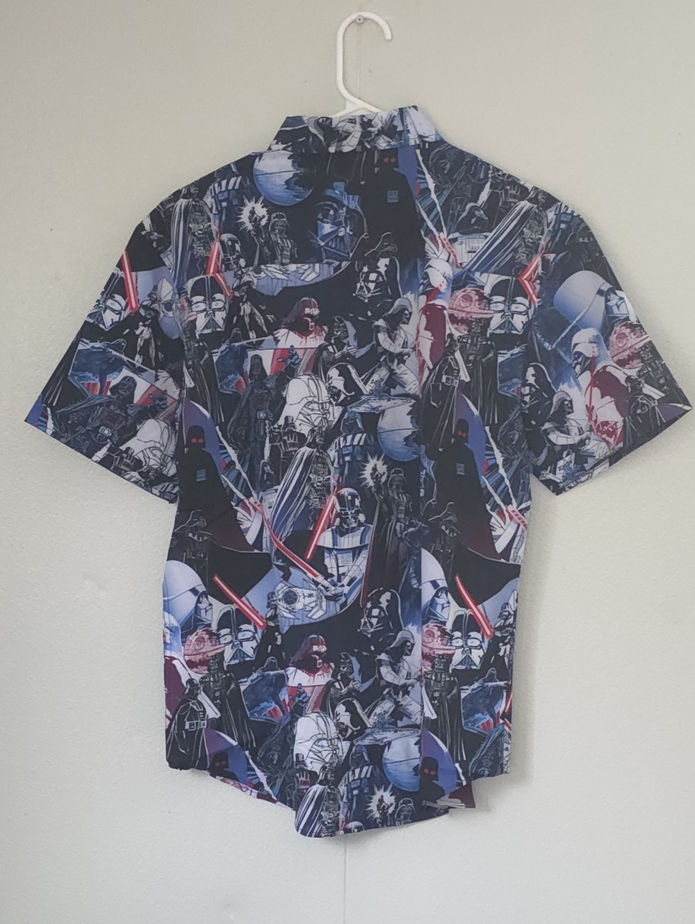 RSVLTS Star Wars Shirt Mens  Black Darth Vader Kunuflex Short Sleeve